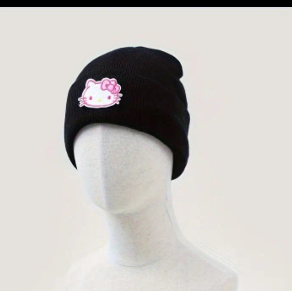 Hello kitty black beanie